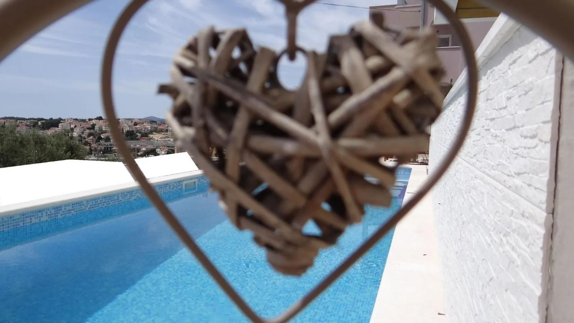 Heated Swimming Pool, Stunning Sea View Terrace A9 Apartment Trogir