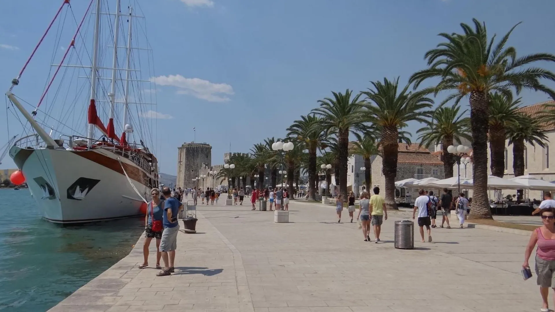 Heated Swimming Pool, Stunning Sea View Terrace A9 Apartment Trogir Croatia